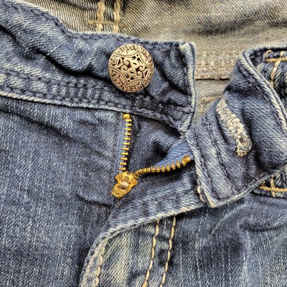 Silver Jeans Women's 32 x 29 Suki Western Glove Works Straight Leg Fit Blue - Picture 9 of 9